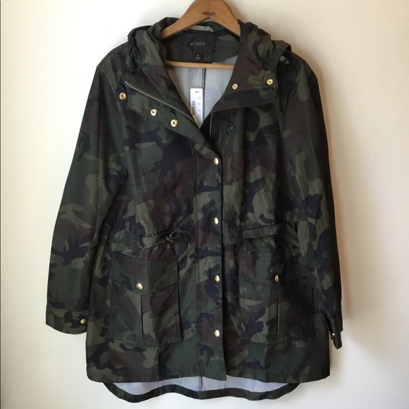 J. Crew perfect raincoat in Camo - Picture 3 of 7